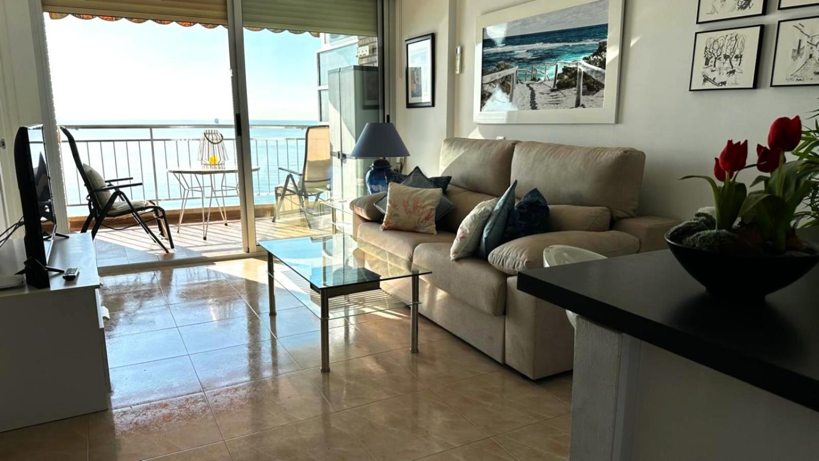 Apartamento Con Vistas Al Mar Primera Linea De Playa Del Postiguet Аликанте Экстерьер фото
